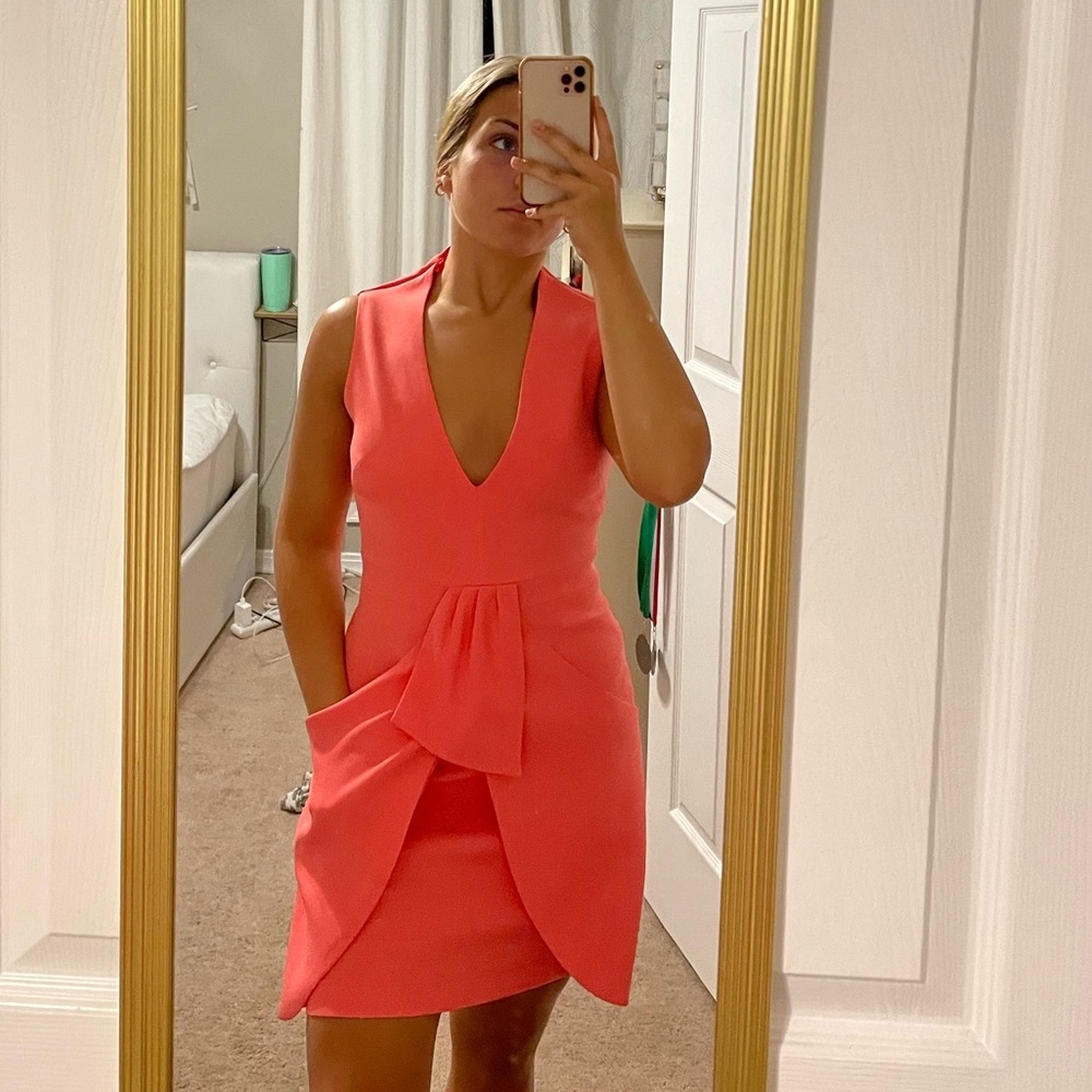 BCBGMAXAZRIA Pink/Orange Dress